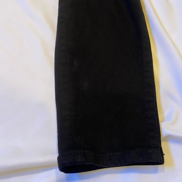 7 For All Mankind 27 Ankle Gwenevere Black distressed Women's Jeans Size 27 - Picture 14 of 14